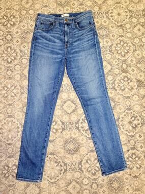 Madewell The High Rise Slim Boyjean Women’s 28t Blue Medium Wash Straight Jeans